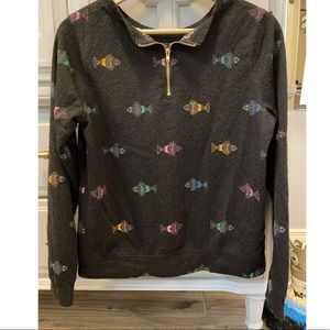 H&M fishy quarter zip~ size xs